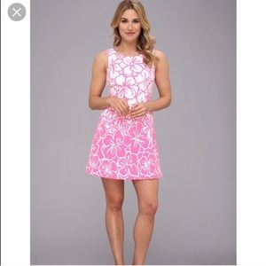 [Lilly Pulitzer] Pink and White Floral MiniDress